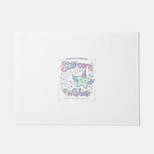 Unicorn Starcorn Wishes Adorable Apparel Graphic_1 Doormat