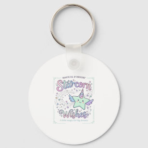 Unicorn Starcorn Wishes Adorable Apparel Graphic_1 Keychain