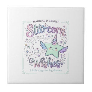 Unicorn Starcorn Wishes Adorable Apparel Graphic_1 Tile