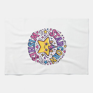 Unicorn Starcorn Wishes Commercial Print on Demand Kitchen Towel
