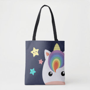 Unicorn & Stars Tote Bag