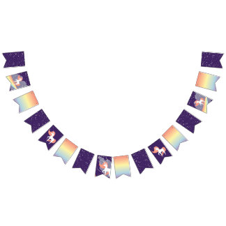 Unicorn Starscape Bunting Flags