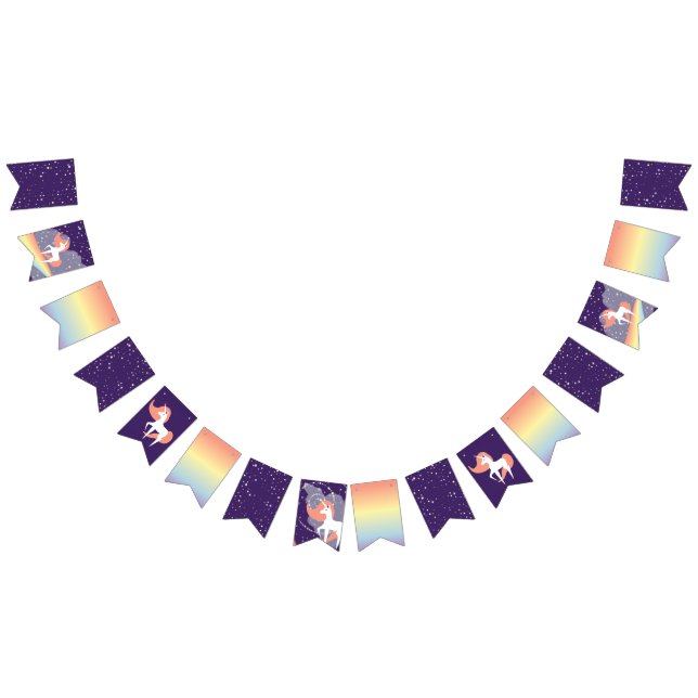 Unicorn Starscape Bunting Flags (All)