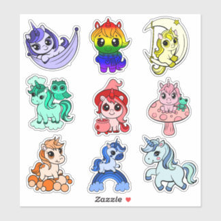 Unicorn Sticker Pack pour enfants - Whimsical, Mag
