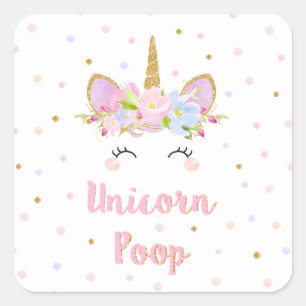 Unicorn Sticker Poop Anniversaire Fête Favoriser l