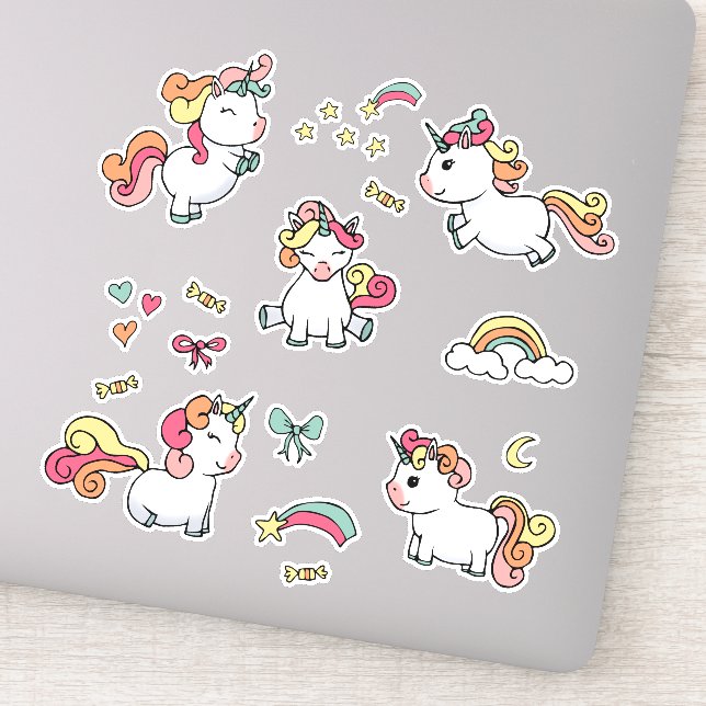 Unicorn sticker sheet (Detail)