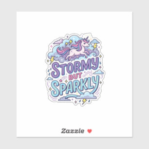 Unicorn Stormy but Sparkly Retro Style Cute Gift D