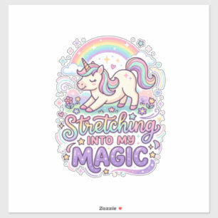 Unicorn Stretching Into My Magic Bold Typography S