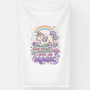 Unicorn Stretching Into My Magic Bold Typography S Banner