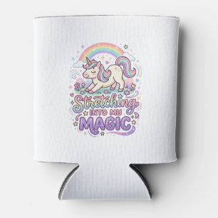 Unicorn Stretching Into My Magic Bold Typography S Can Cooler