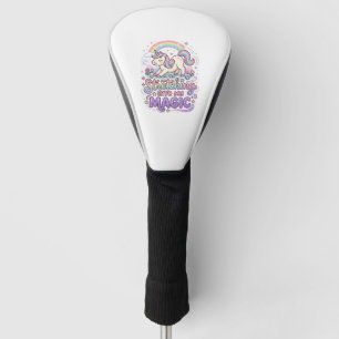 Unicorn Stretching Into My Magic Bold Typography S Golf Head Cover