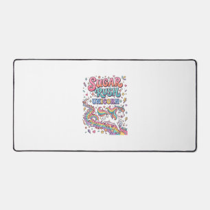 Unicorn Sugar Rush Unicorn Kawaii Marketplace Artw Desk Mat