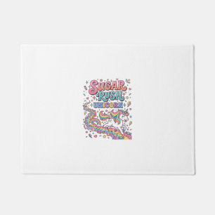 Unicorn Sugar Rush Unicorn Kawaii Marketplace Artw Doormat