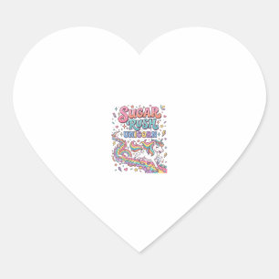Unicorn Sugar Rush Unicorn Kawaii Marketplace Artw Heart Sticker