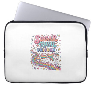 Unicorn Sugar Rush Unicorn Kawaii Marketplace Artw Laptop Sleeve
