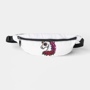Unicorn Sugar Skull Mexican Art, Christmas T-Shirt Fanny Pack