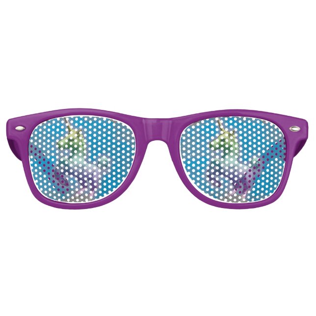 Unicorn Sunglasses Shades (Blue Nebula) (Front)