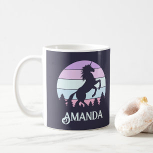 Unicorn Sunset Personalized Mug