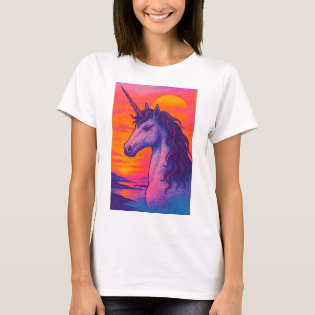 Unicorn Sunset Vibes T-Shirt (Front)