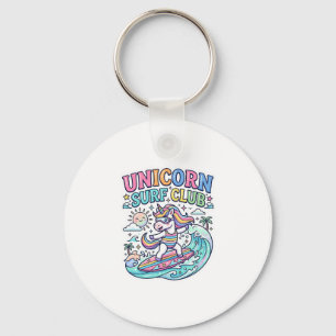 Unicorn Surf Club Keychain