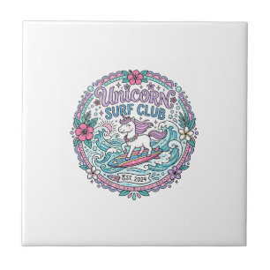 Unicorn Surf Club Playful Shirt Graphic_1 Tile