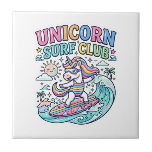 Unicorn Surf Club Tile