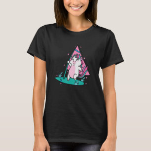 Unicorn surfing Mythical Creature Sport T-Shirt