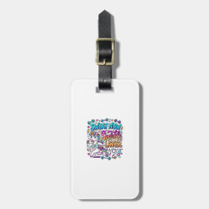 Unicorn Sweat Now Sparkle Later Gift Idea Vector D Luggage Tag