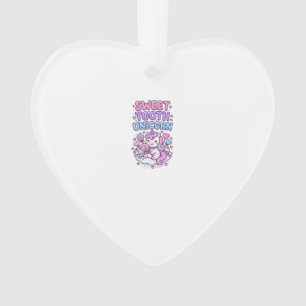Unicorn Sweet Tooth Unicorn Cute Pastel Cute Gift  Ornament