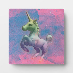 Unicorn Tabletop Plaque 5.25in (Cupcake Pink)