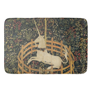 Unicorn Tapestries Captivity Medieval Tapestry Bath Mat