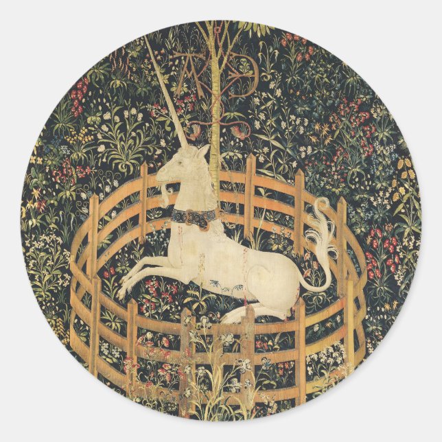 Unicorn Tapestries Classic Tapestry  Classic Round Sticker (Front)