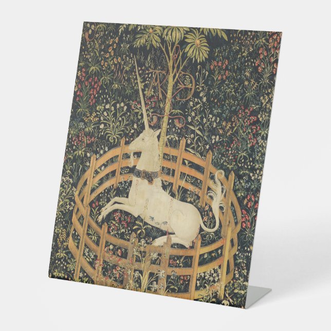 Unicorn Tapestries Classic Tapestry  Pedestal Sign (Front)