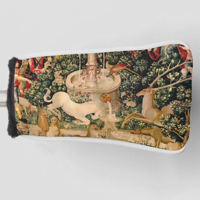 Unicorn Tapestries Found Legend Mythical Golf Head Cover (Front)