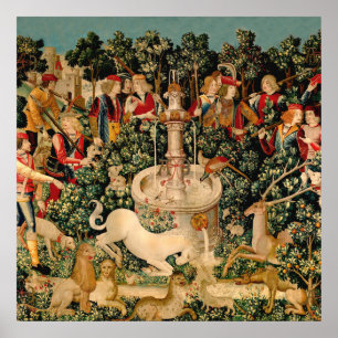 Unicorn Tapestries Found Legend Mythical Poster