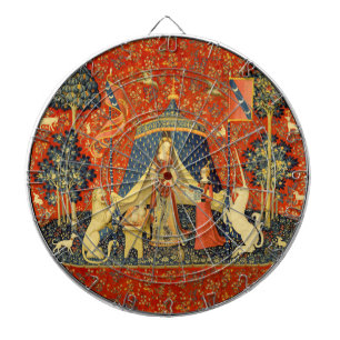 Unicorn Tapestries Lady Legend Medieval Dartboard