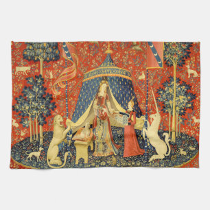 Unicorn Tapestries Lady Legend Medieval Kitchen Towel