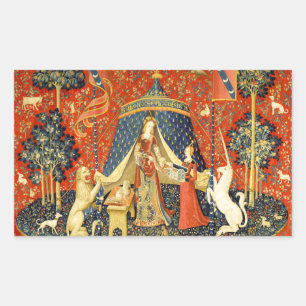 Unicorn Tapestries Lady Legend Medieval Sticker