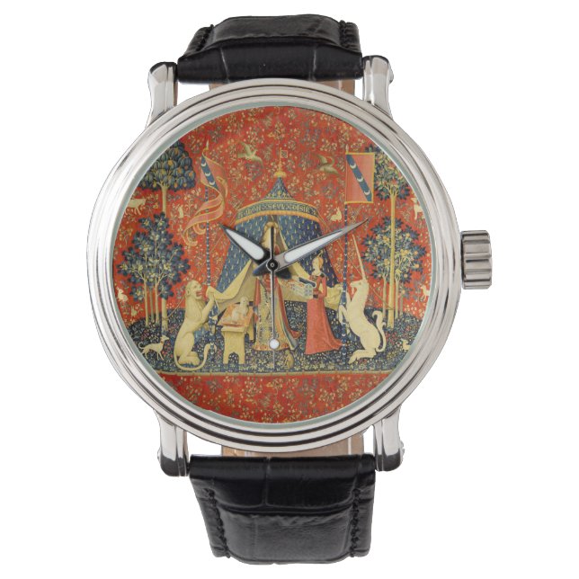 Unicorn Tapestries Lady Legend Medieval Watch (Front)