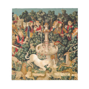 Unicorn Tapestries Medieval Art Notepad