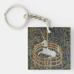 Unicorn Tapestries Medieval Classic Art Keychain