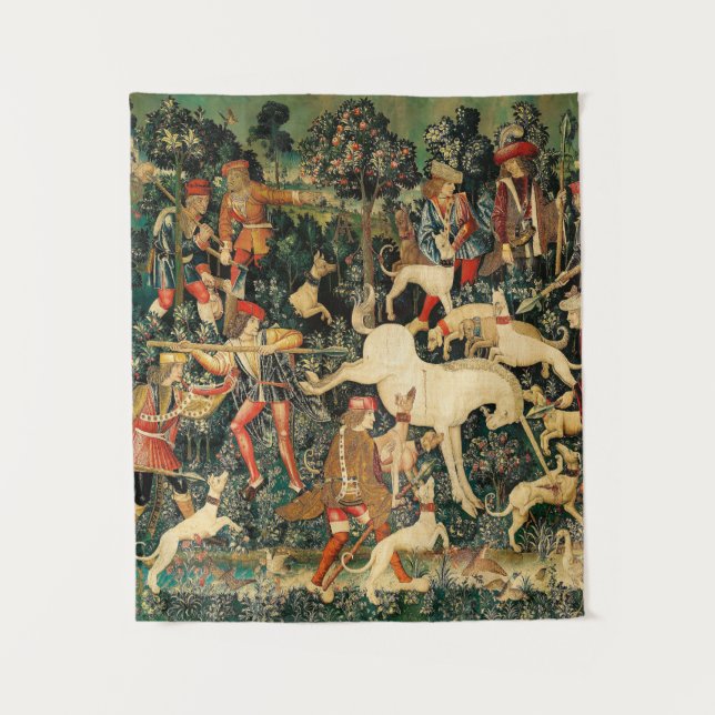 Unicorn Tapestries Medieval Classic Defends Hunt  (Front)