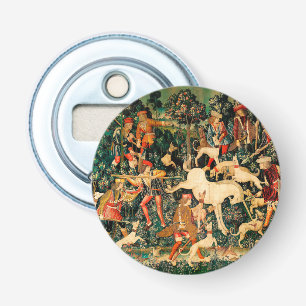 Unicorn Tapestries Medieval Classic Defends Hunt Bottle Opener