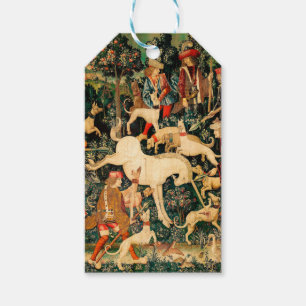 Unicorn Tapestries Medieval Classic Defends Hunt Gift Tags