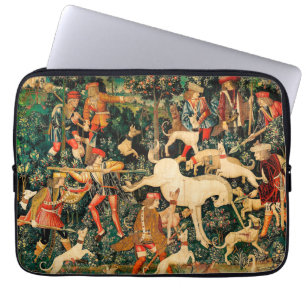 Unicorn Tapestries Medieval Classic Defends Hunt  Laptop Sleeve