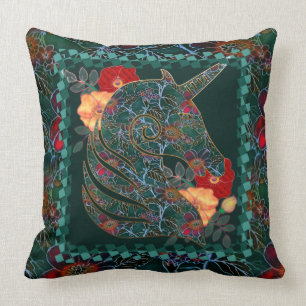 Unicorn Tapestry Throw Pillow