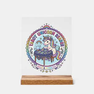 Unicorn Tarot Unicorn Reader Funny Shirt Graphic_1 Acrylic Sign