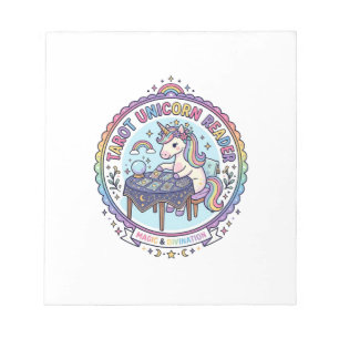 Unicorn Tarot Unicorn Reader Funny Shirt Graphic_1 Notepad
