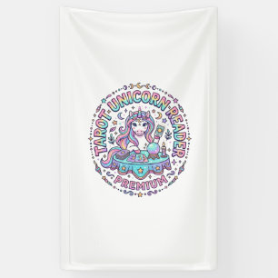 Unicorn Tarot Unicorn Reader Premium Funny Print o Banner