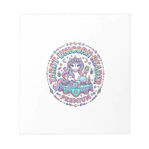 Unicorn Tarot Unicorn Reader Premium Funny Print o Notepad